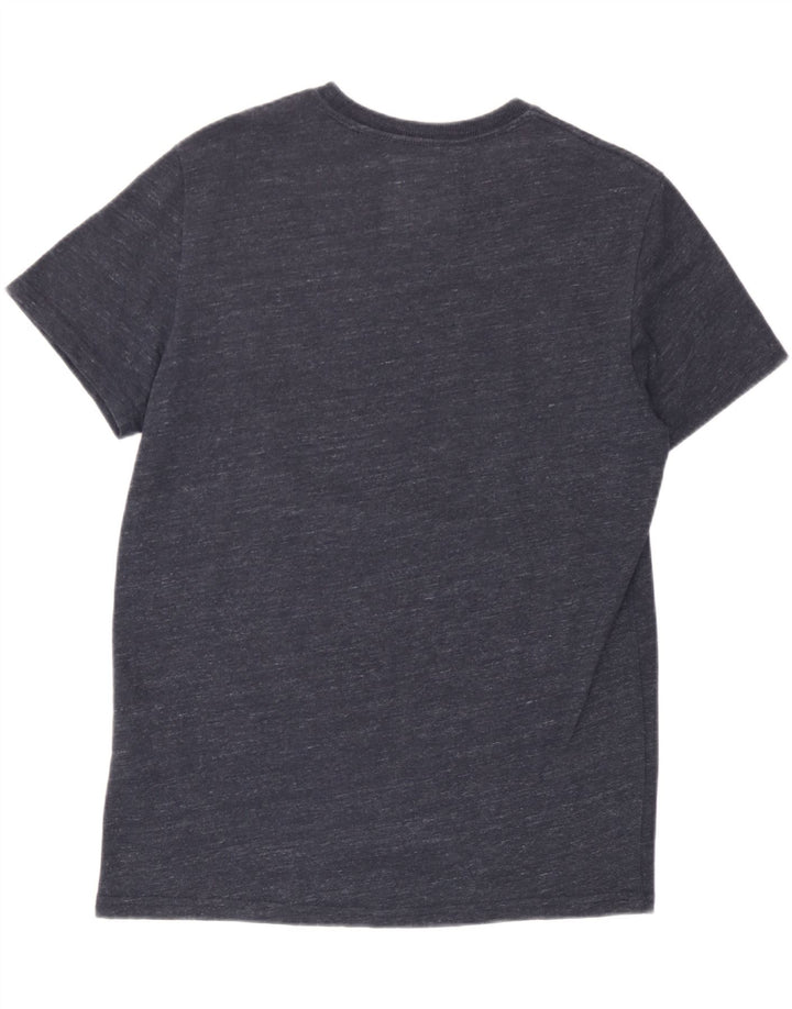 T-shirt grafica da uomo Superdry Top in cotone blu navy medio