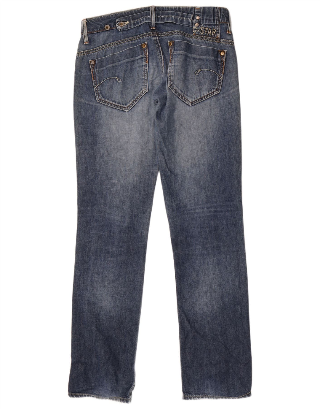 Jeans dritti da donna G-Star W28 L34 cotone blu