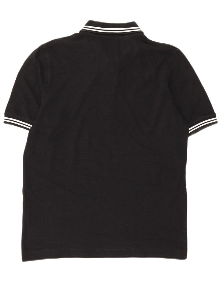 KAPPA Mens Polo Shirt Small Black Cotton