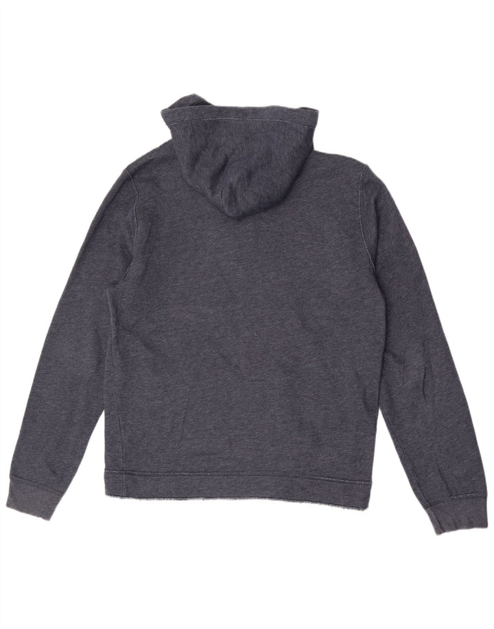 Maglione con cappuccio da uomo Hollister medio in cotone blu navy