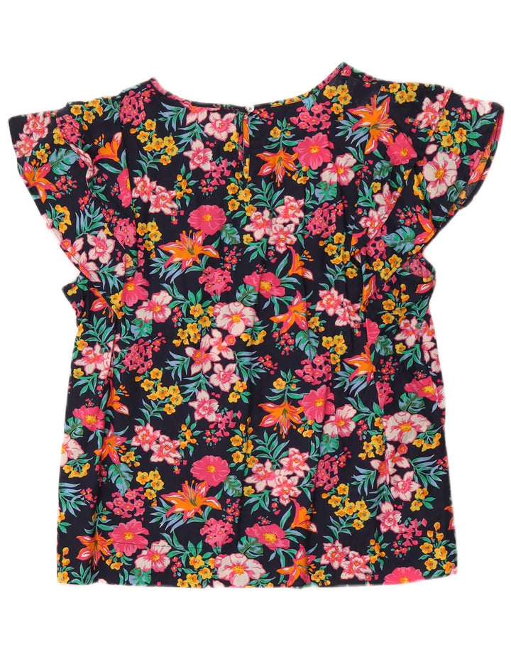 J. Crew Camicetta a pipistrello da donna Top UK 14 Cotone floreale multicolore medio