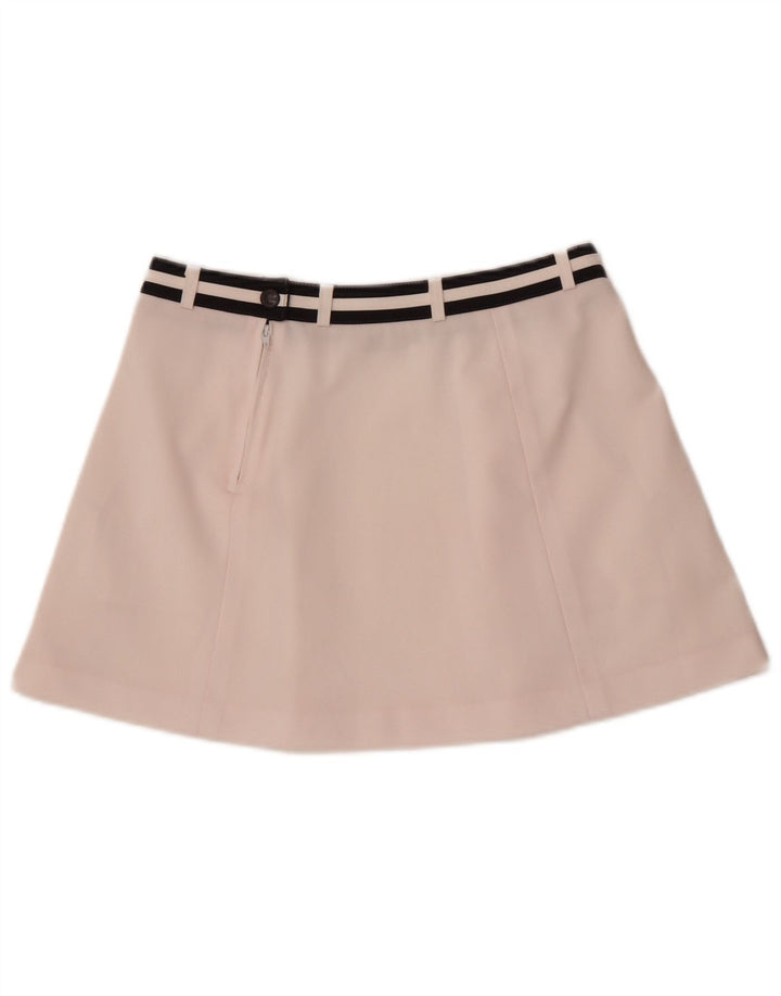 Mini gonna da tennis da donna Fila UK 12 Poliestere a righe bianche medie
