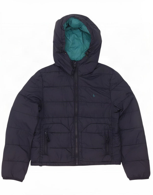Giacca imbottita oversize con cappuccio da donna Jack Wills UK 8 Small Blu Navy