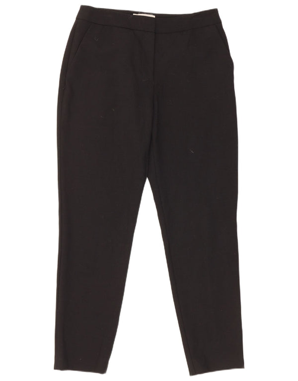 Pantaloni chino slim da donna Hobbs UK 10 piccoli W28 L28 lana nera