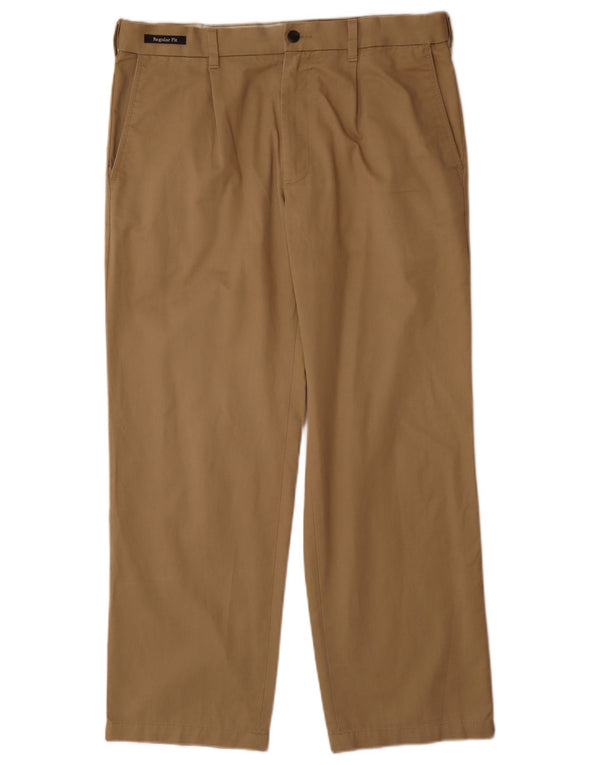 Pantaloni chino vestibilità regolare Marks & Spencer da uomo blu Harbour W34 L29 Beige