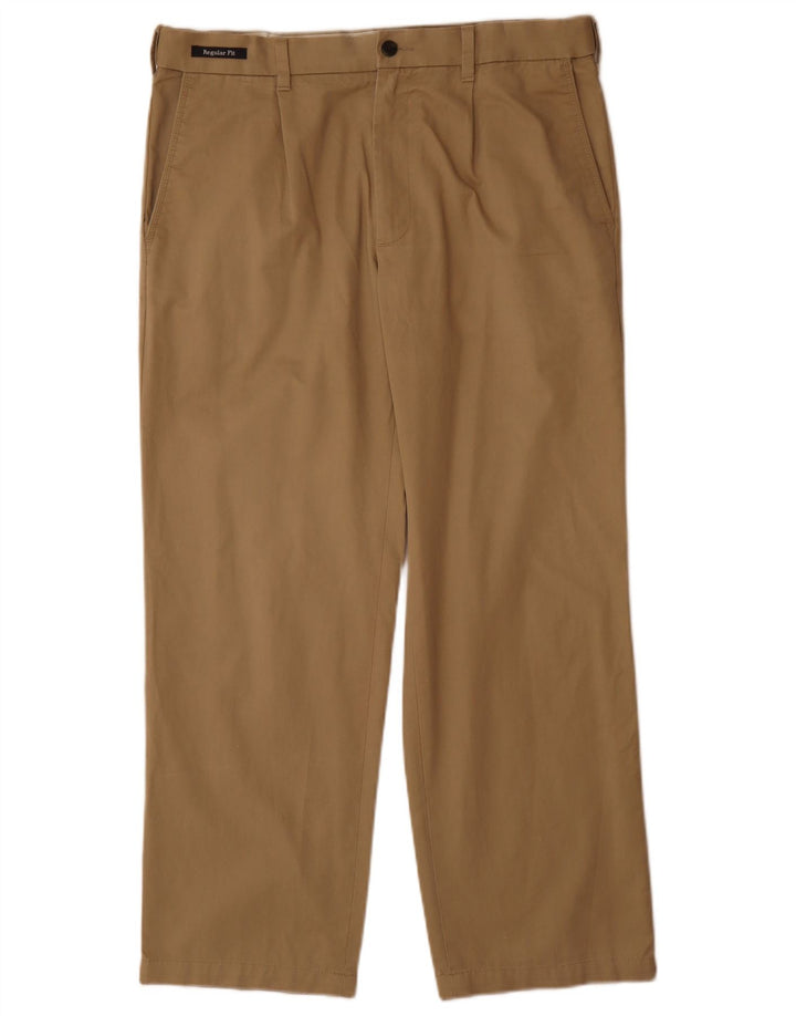 Pantaloni chino vestibilità regolare Marks & Spencer da uomo blu Harbour W34 L29 Beige