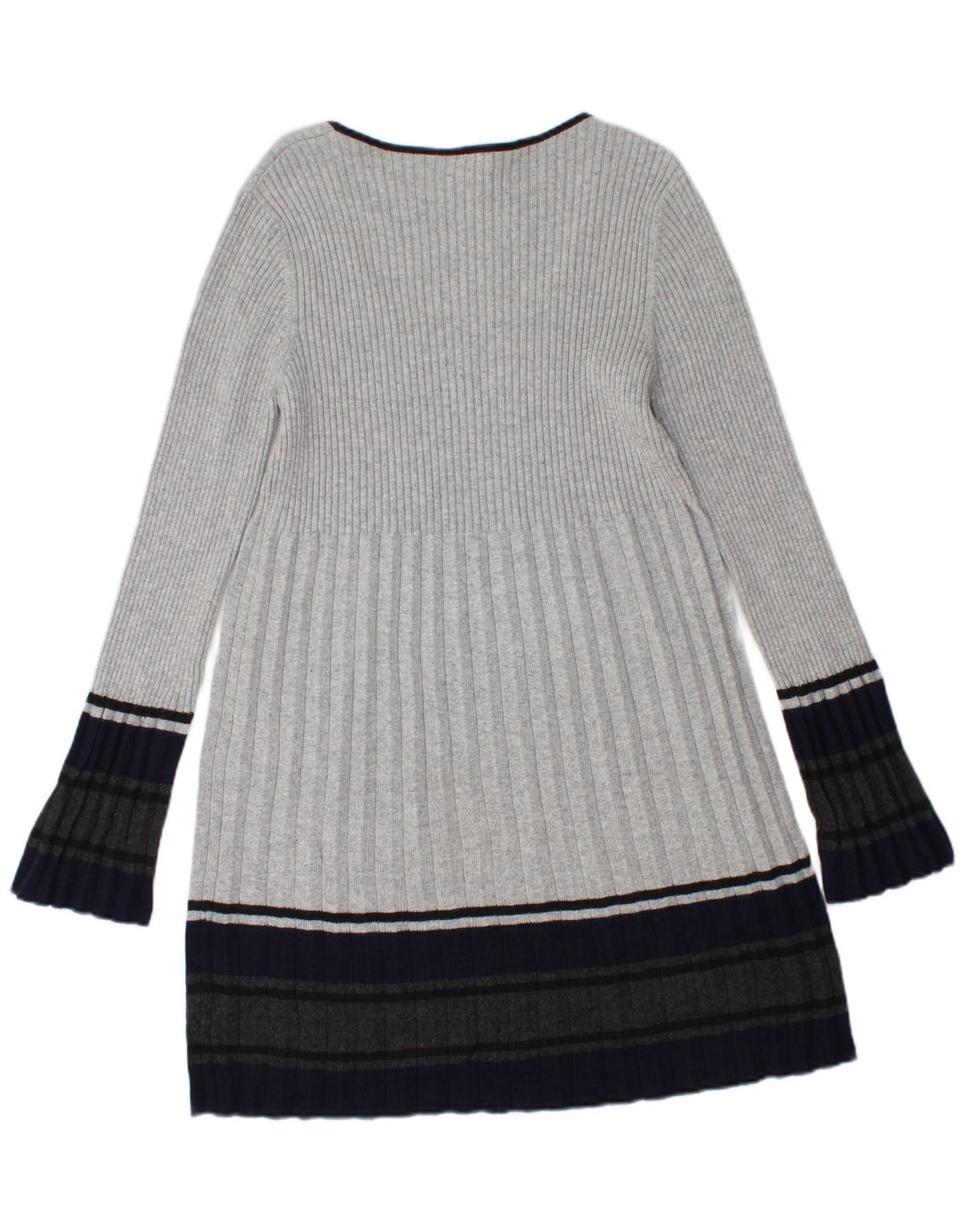Abito maglione da donna Phase Eight UK 14 Cotone color block grigio medio