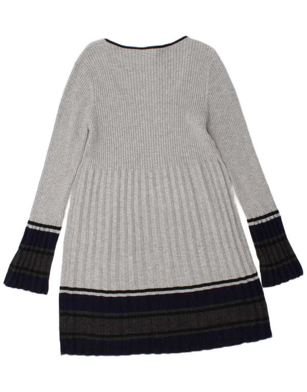Abito maglione da donna Phase Eight UK 14 Cotone color block grigio medio