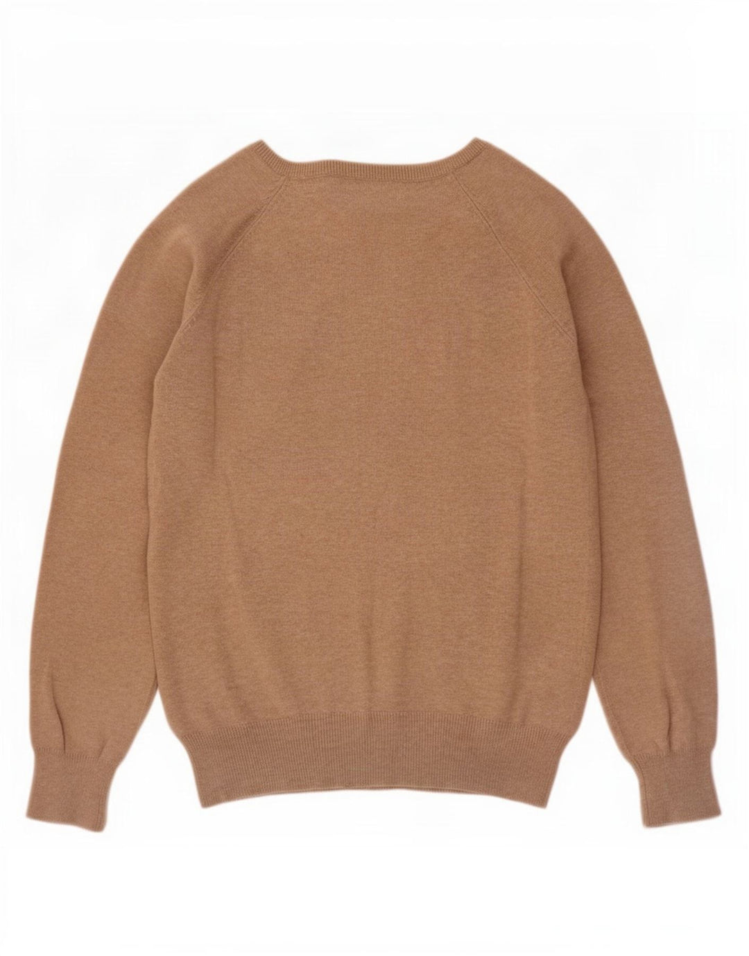 Maglione Zara da donna con scollo a V UK 12 Cotone beige medio