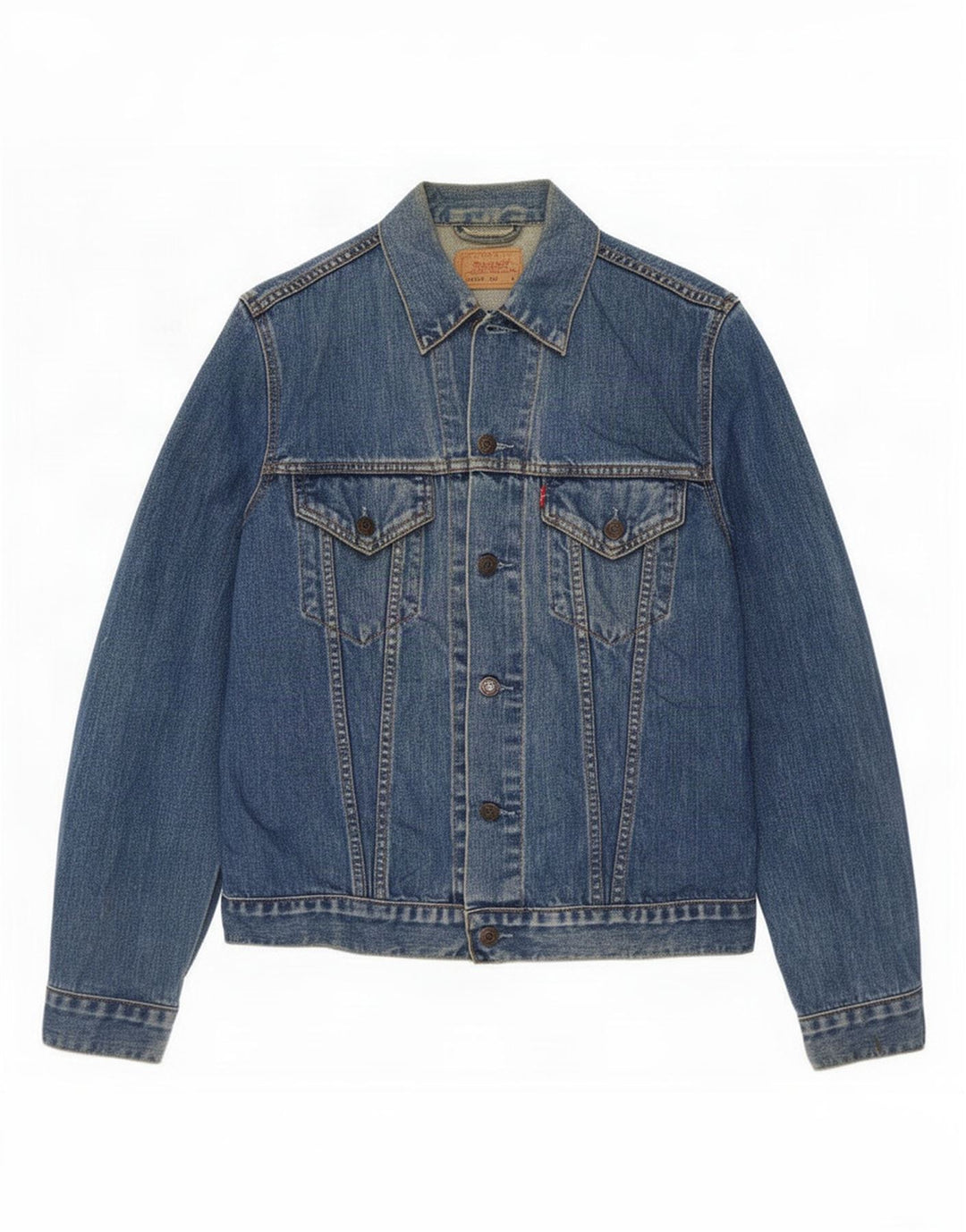 Giacca di jeans da uomo Levi's UK 40 grande cotone blu