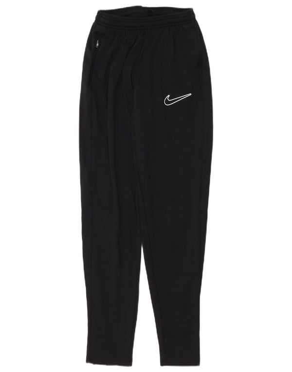 Pantaloni da tuta Nike Dri Fit da donna UK 10 Small Nero Poliestere