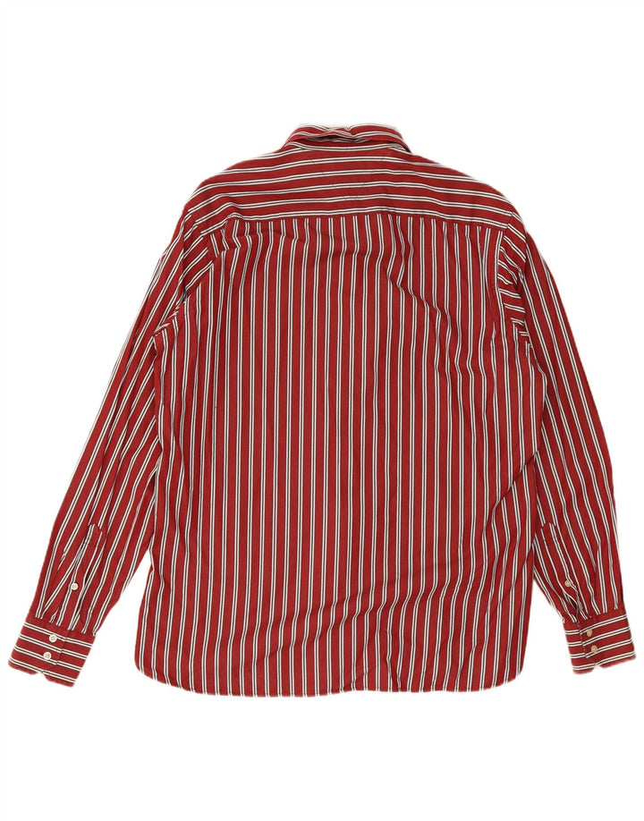 Camicia da uomo Tommy Hilfiger grande cotone a righe rosse