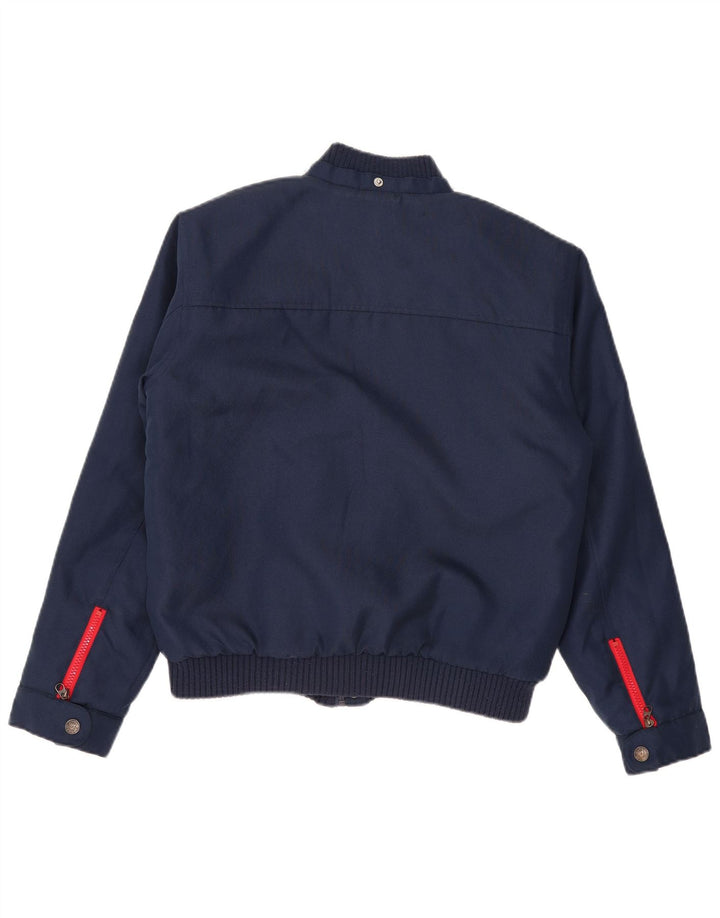 Giubbotto bomber grafico da donna Guru UK 16 grande blu navy
