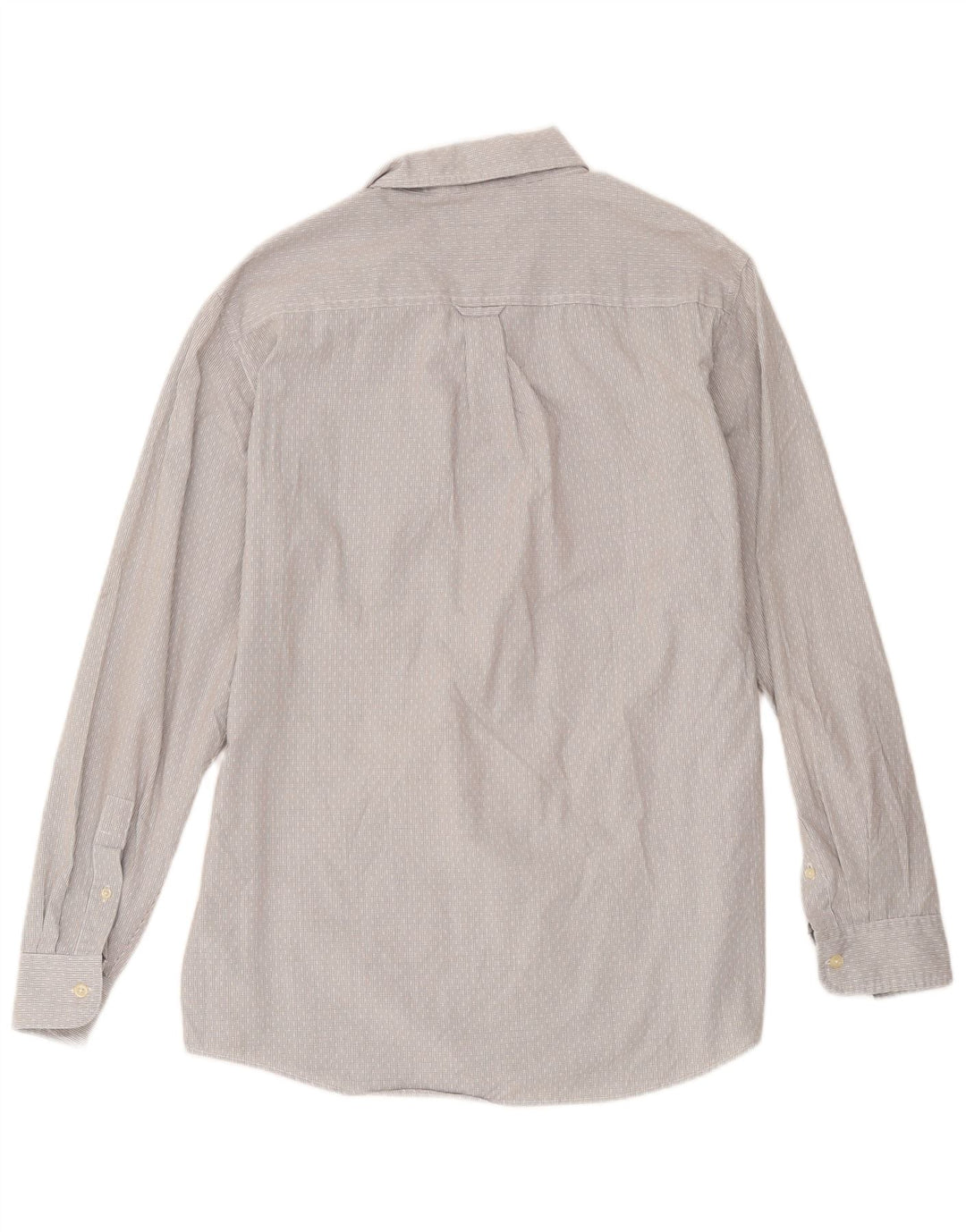 Camicia Chaps da uomo Easy Care in cotone geometrico grigio medio