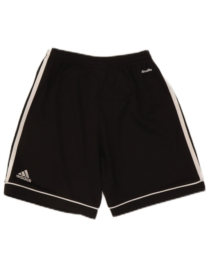 Pantaloncini sportivi Adidas Climalite da ragazzo 11-12 anni in poliestere nero