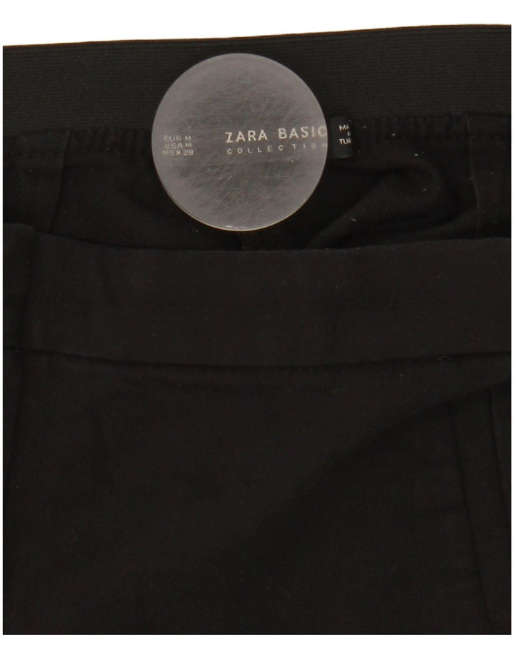 Pantaloni chino slim da donna Zara medi W28 L28 color block nero