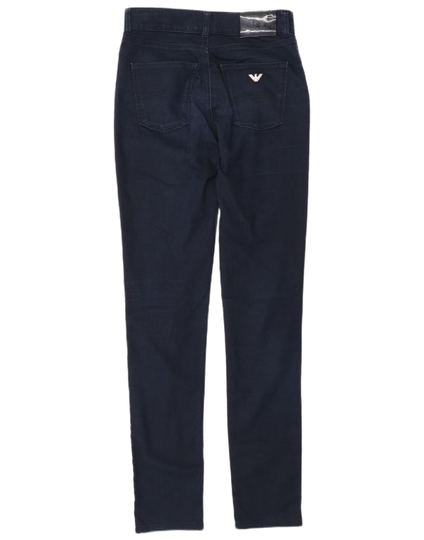Jeans skinny da uomo Armani W27 L34 cotone blu navy