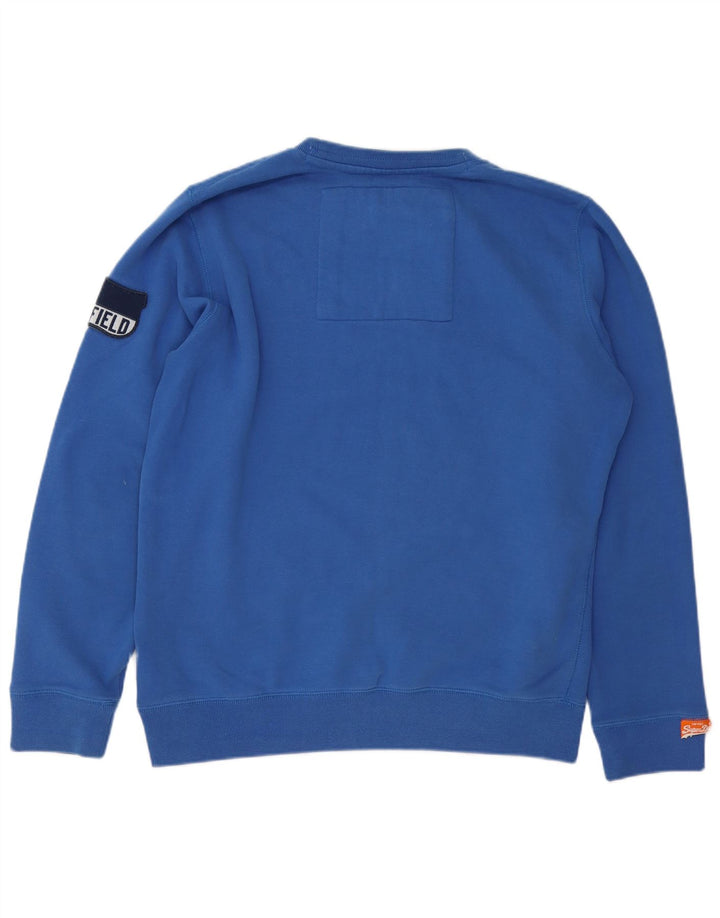 Felpa grafica da uomo Superdry Maglione 2XL Cotone blu