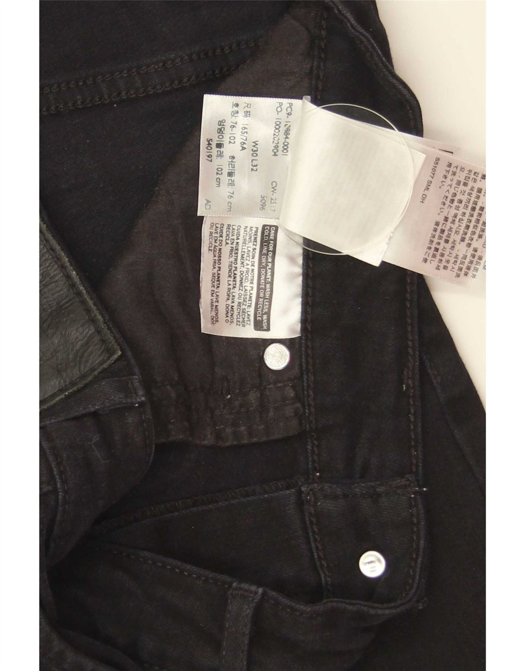 Jeans Levi's da donna 712 slim W30 L32 cotone nero