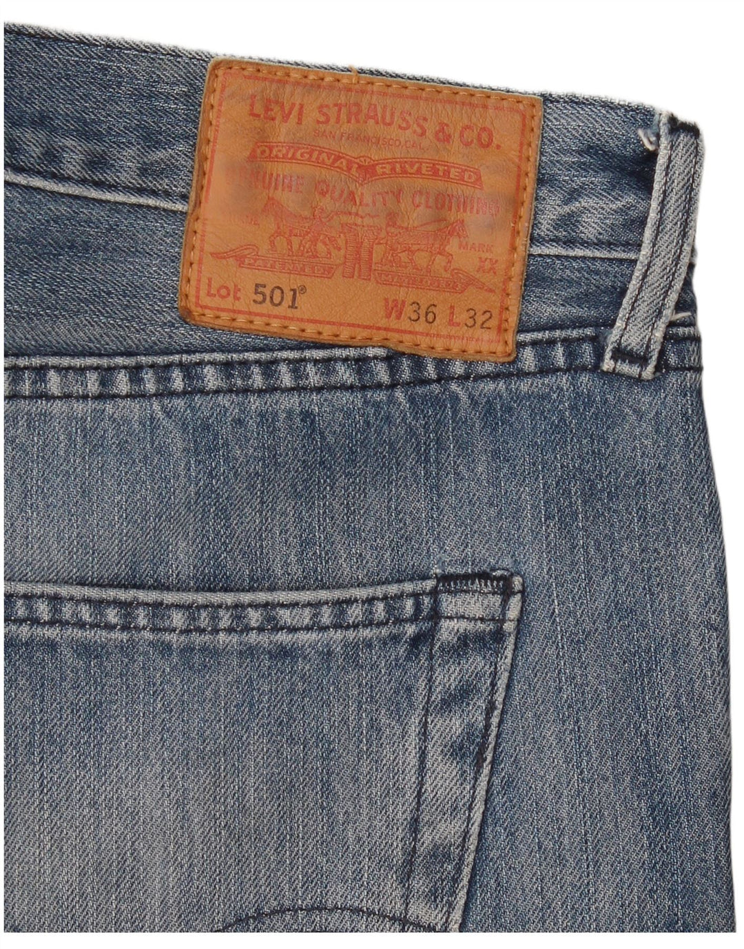Levi's Uomo 501 Jeans dritti W36 L32 Cotone Blu