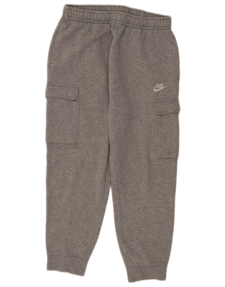 Pantaloni della tuta cargo Nike da uomo, pantaloni da jogging, cotone grigio medio