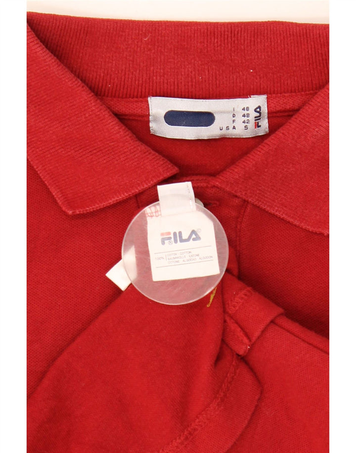 Polo Uomo FILA IT 48 Small Rosso Cotone