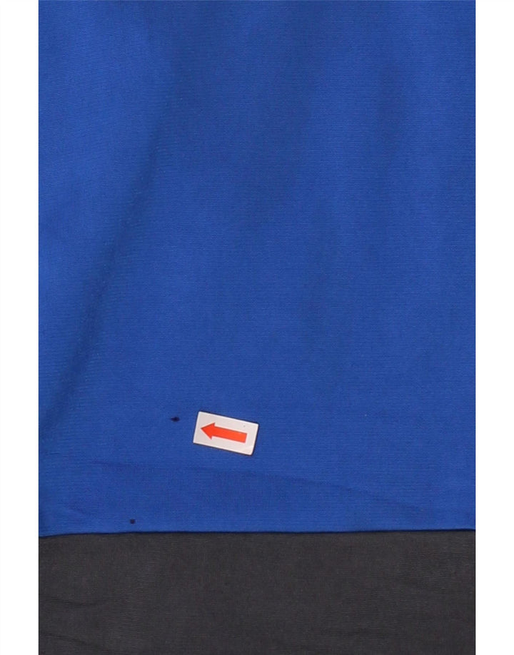 ADIDAS Mens Graphic Tracksuit Top Jacket UK 38/40 Medium Blue Colourblock