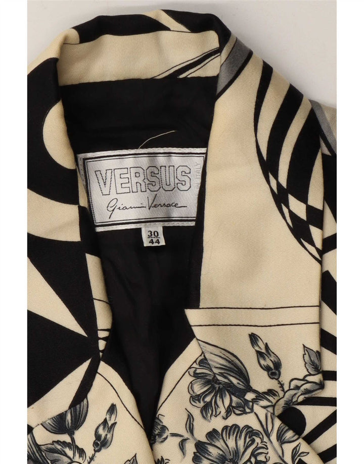 Giacca blazer grafica da donna Versus By Gianni Versace EU 44 Large Beige Des