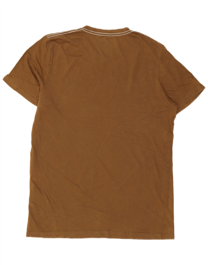 Jack & Jones T-shirt grafica da uomo grande in cotone marrone