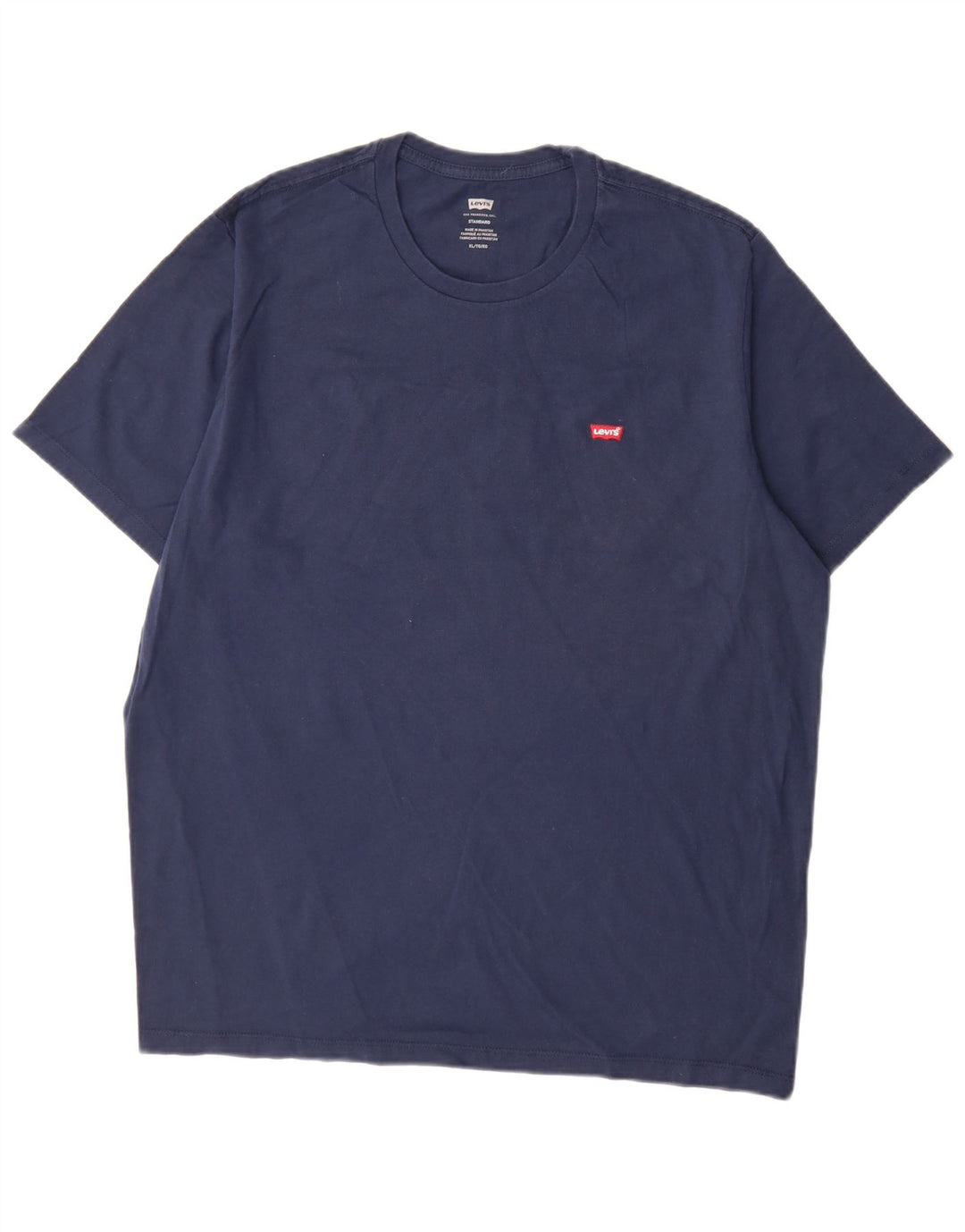T-shirt standard da uomo Levi's Top XL in cotone blu navy