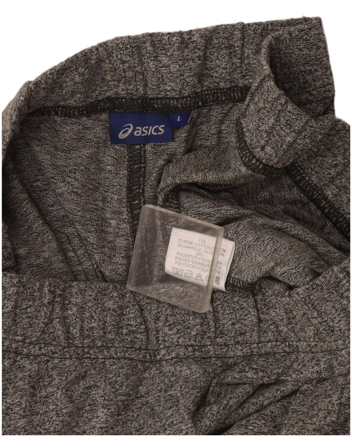 Pantaloni da tuta da uomo Asics grandi in cotone chiazzato grigio