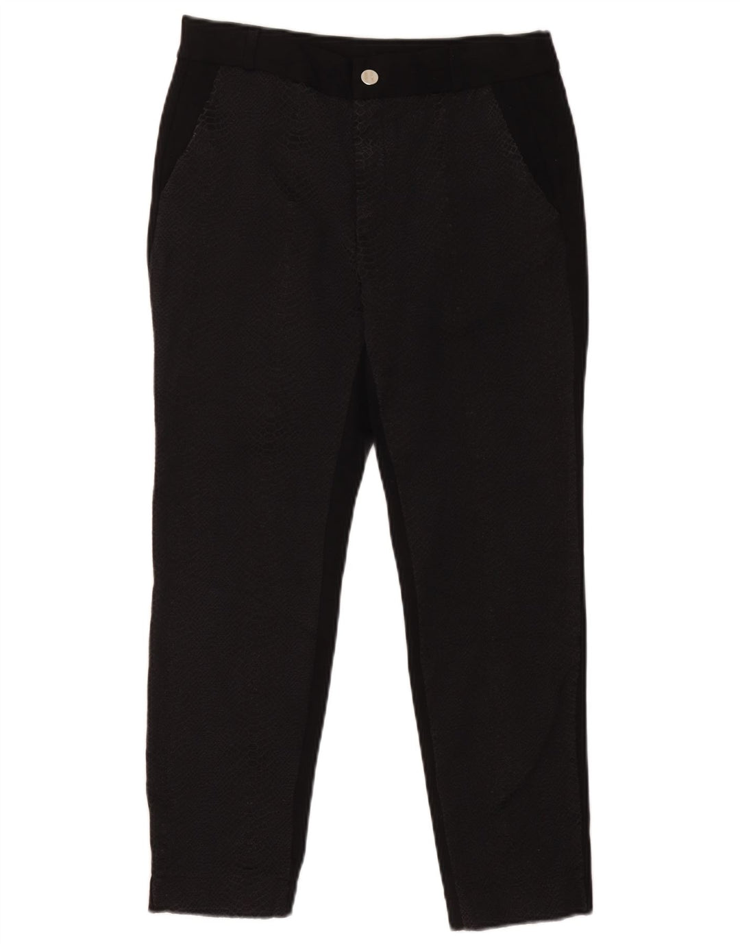 Pantaloni corti da donna Zara medi W28 L25 neri con stampa animalier