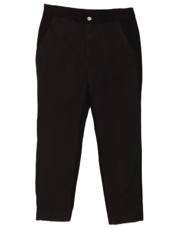 Pantaloni corti da donna Zara medi W28 L25 neri con stampa animalier
