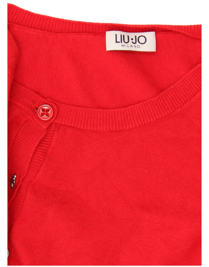Maglione cardigan da donna Liu Jo UK 8 piccolo rosso