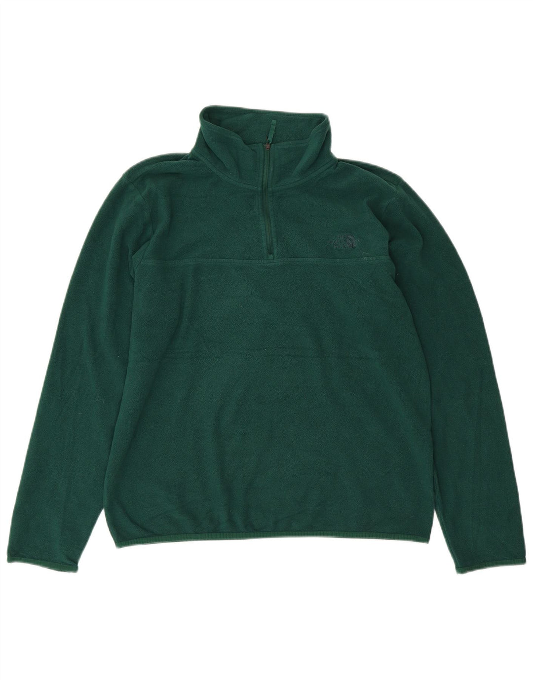THE NORTH FACE Maglione da uomo in pile con collo con zip, grande poliestere verde