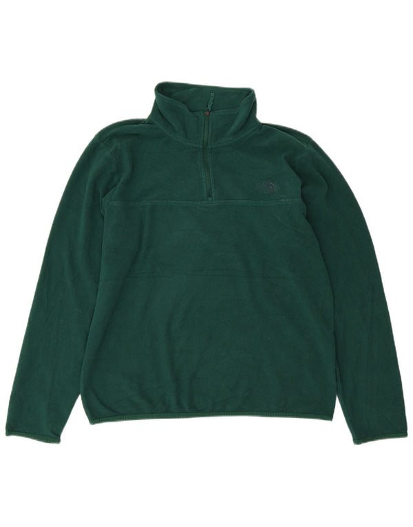 THE NORTH FACE Maglione da uomo in pile con collo con zip, grande poliestere verde