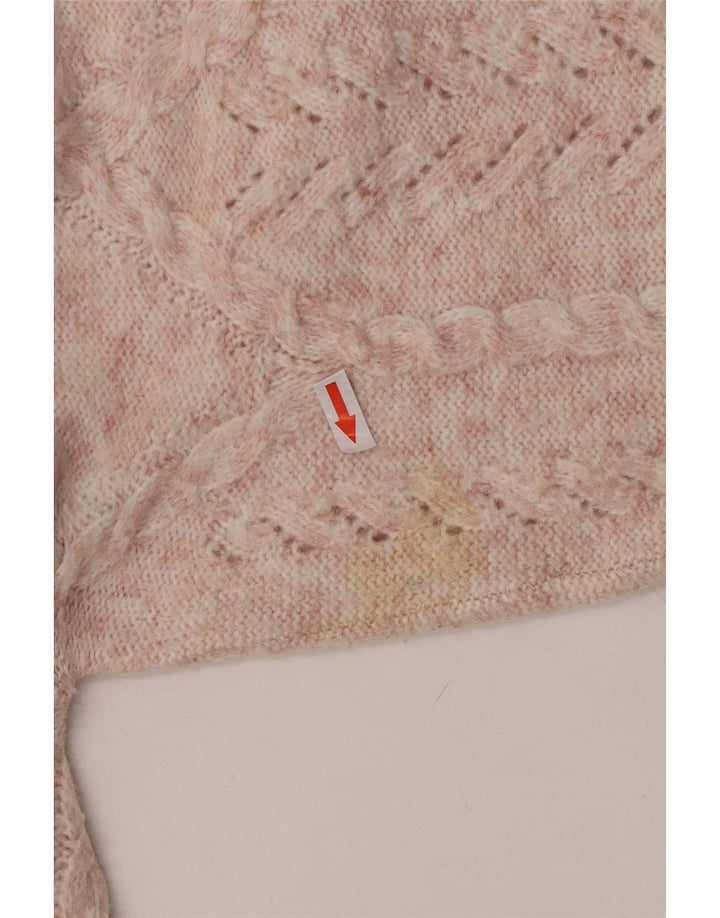 Maglione maglione girocollo da donna Marks & Spencer UK 14 Poliestere rosa medio