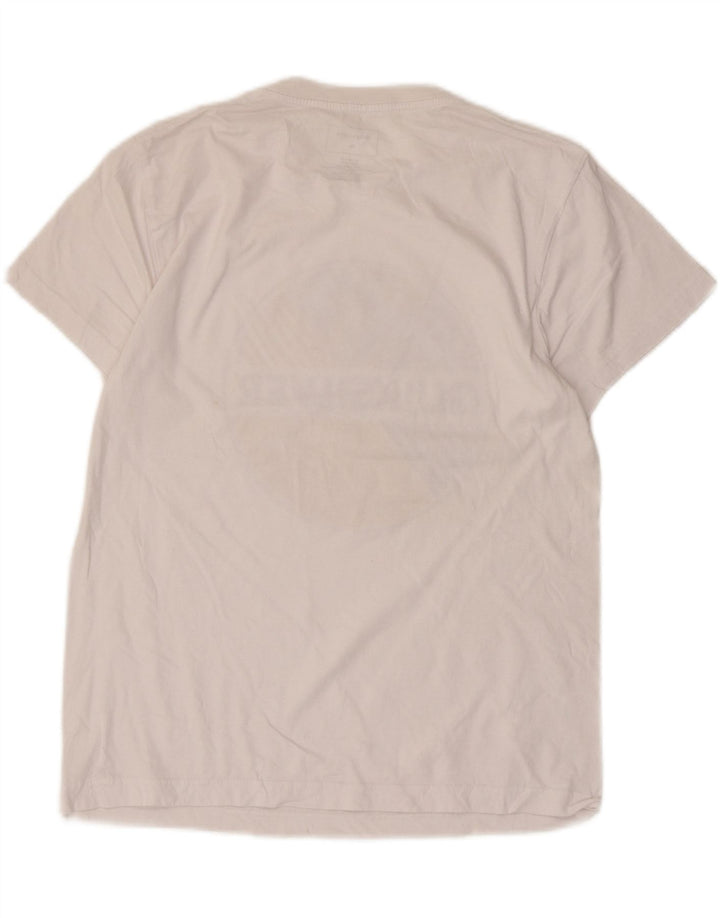 T-shirt grafica da donna con vestibilità regolare Quiksilver, taglia UK 14, cotone bianco medio