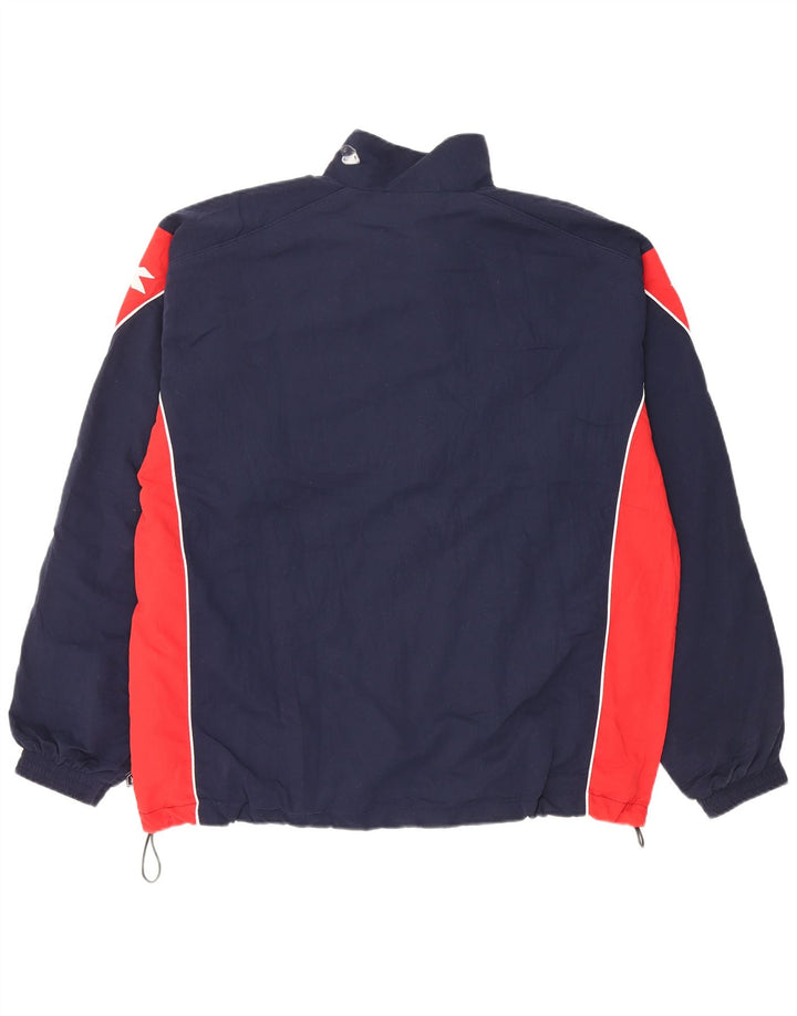 Giacca da ginnastica da uomo Diadora XL XL in poliestere color block blu navy