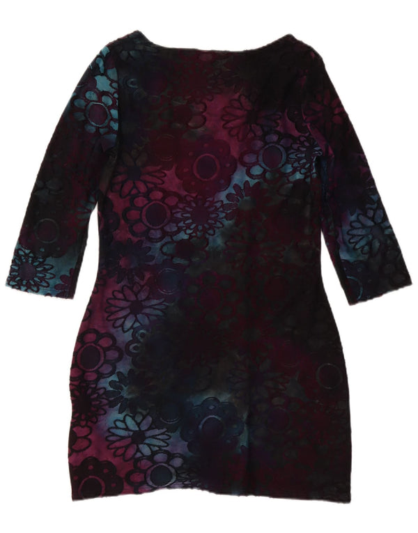 Joe Browns Womens 3/4 Sleeve Sheath Dress UK 10 Small Multicoloured Floral
