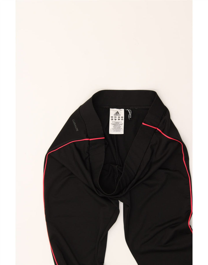 ADIDAS Womens Climalite Tracksuit Trousers UK 12 Medium  Black Polyester Vintage Adidas and Second-Hand Adidas from Messina Hembry 