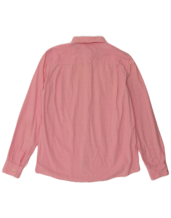 Camicia da donna Tommy Hilfiger US 6 cotone a quadri rosa medio