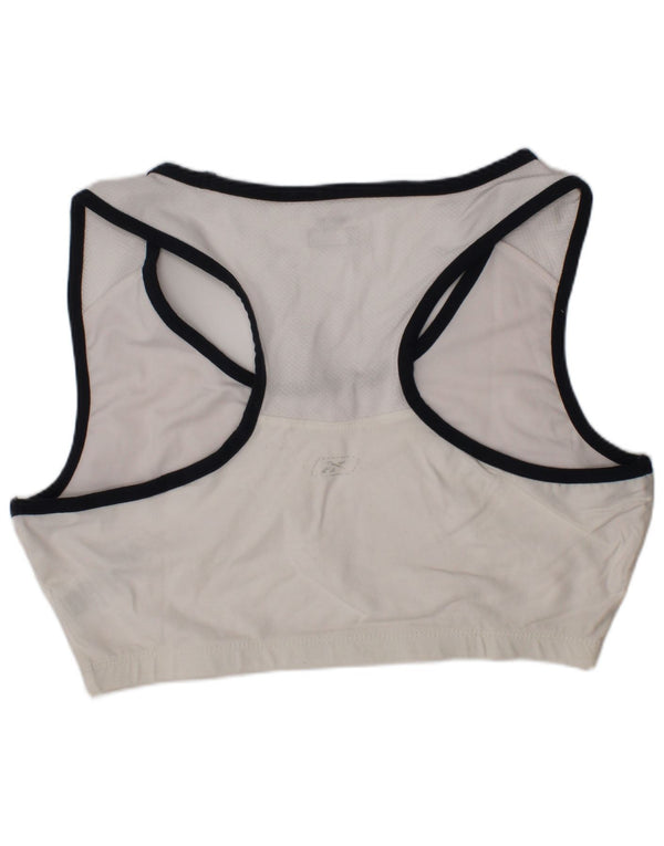 Reebok Reggiseno sportivo da donna Top UK 16 Large White Cotton Sports
