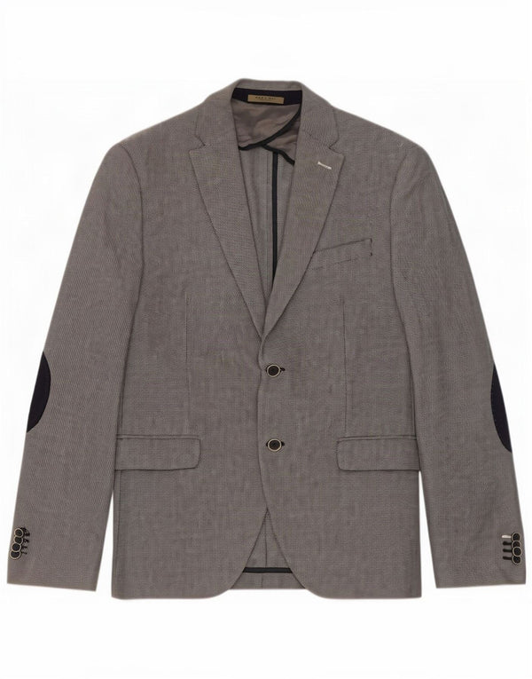 Giacca blazer a 2 bottoni da uomo Zara EU 52 grande grigia