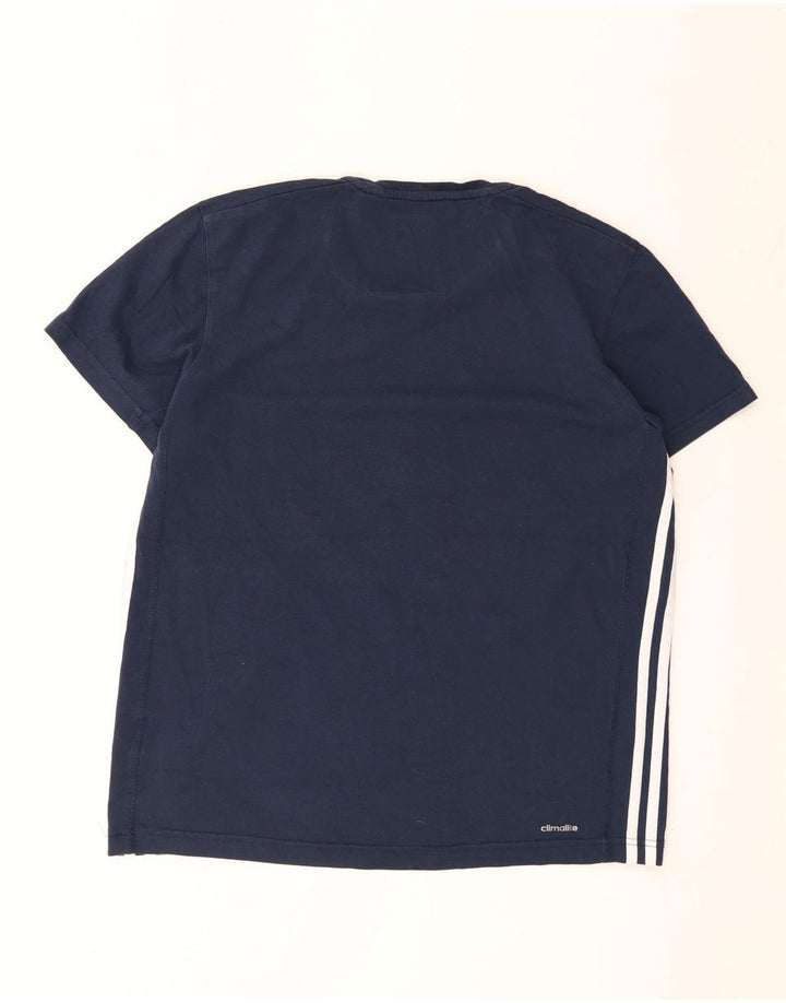 T-shirt Adidas Climalite da uomo media blu navy