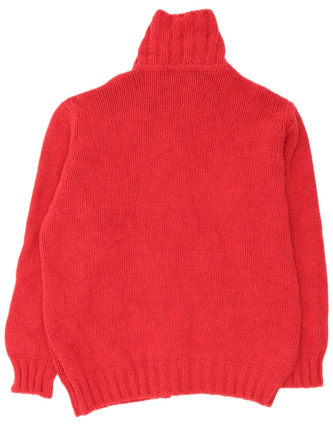 Maglione cardigan da uomo White Sails grande lana vergine rossa