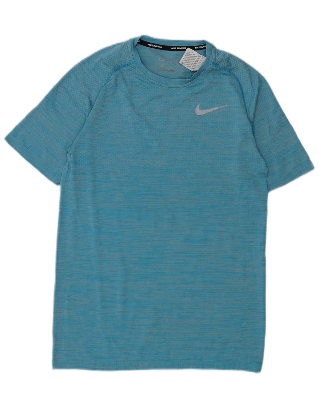 T-shirt Nike Dri Fit da uomo, piccola, in nylon gessato blu