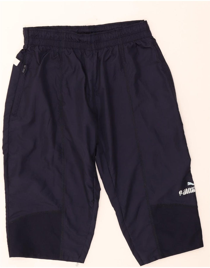 Pantaloncini sportivi Bermuda da uomo PUMA XL blu navy in poliestere