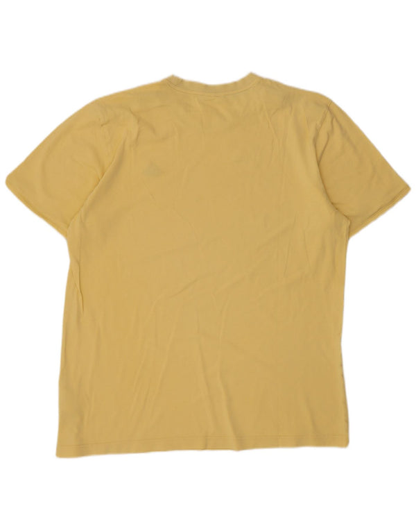 Maglietta Adidas da uomo Top Large in cotone giallo