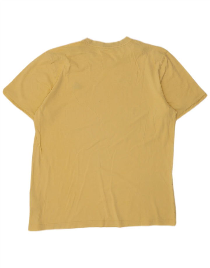 Maglietta Adidas da uomo Top Large in cotone giallo